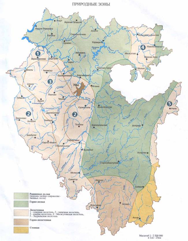 Почвы республики башкортостан карта