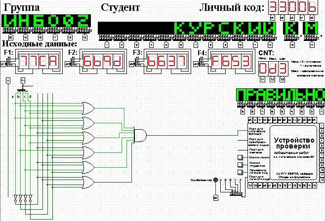 Построение схемы сднф