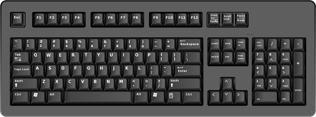 Cual es la tecla shift en un teclado logitech