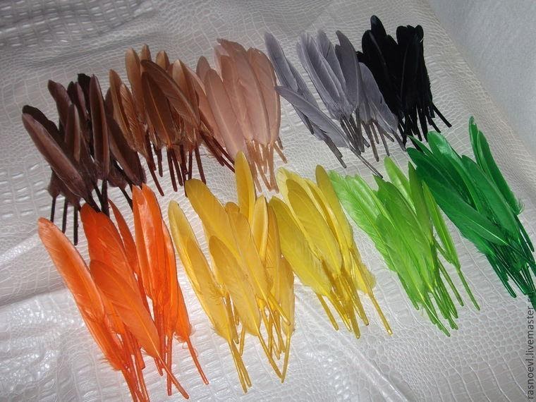 Как покрасить перья