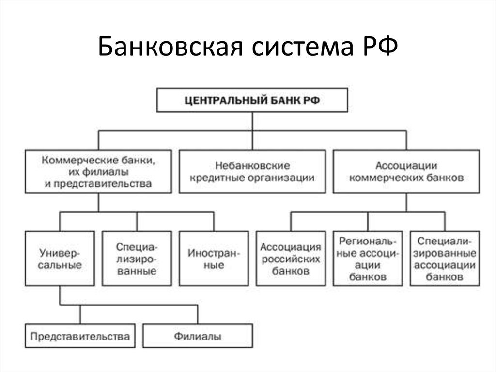 Организационная схема банковской системы