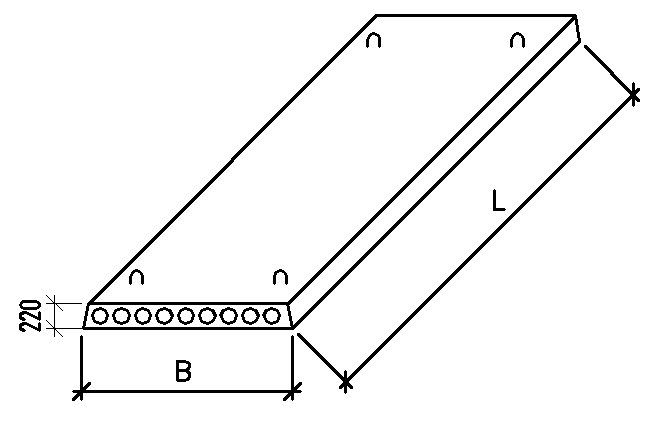 Эскиз плиты перекрытия