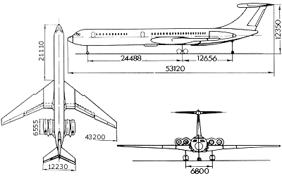 Длина самолета ил. Ил 62 схема самолета. Диаметр фюзеляжа ил-62. Ил-62 ширина фюзеляжа. Ил 62 Компоновочная схема.