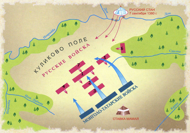 План пересказ куликовской битвы