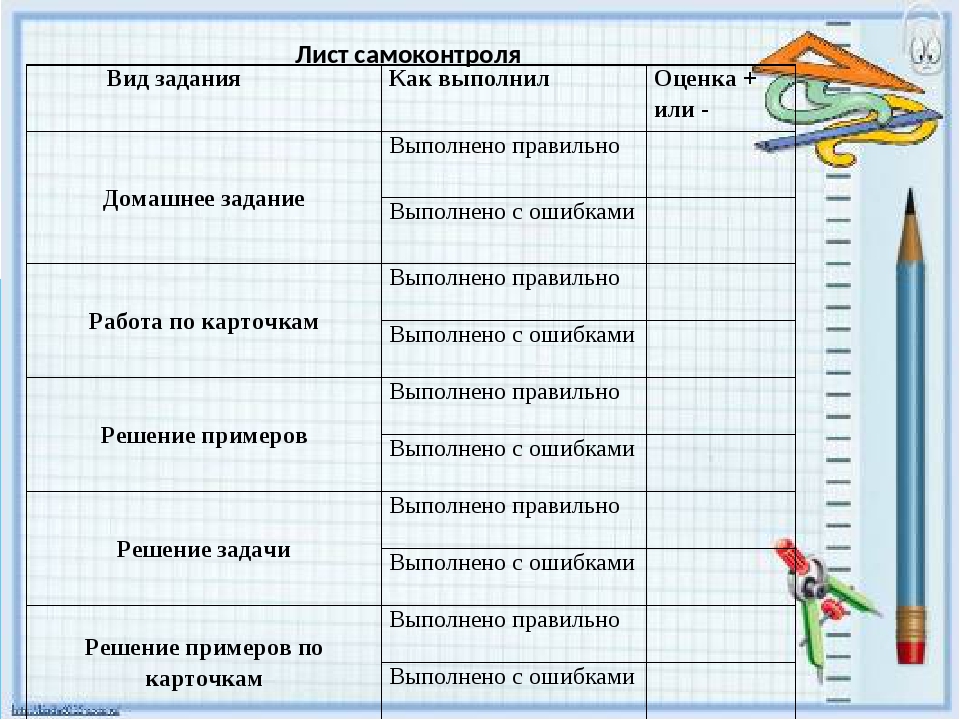 Лист самооценки 3 класс. Лист самоконтроля. Листы самоконтроля в начальной школе. Листы самоконтроля и самооценки. Задания для самоконтроля.