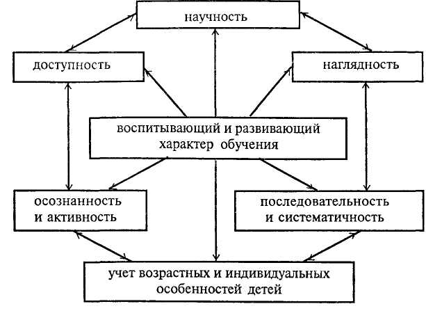 Составьте схему принципы обучения