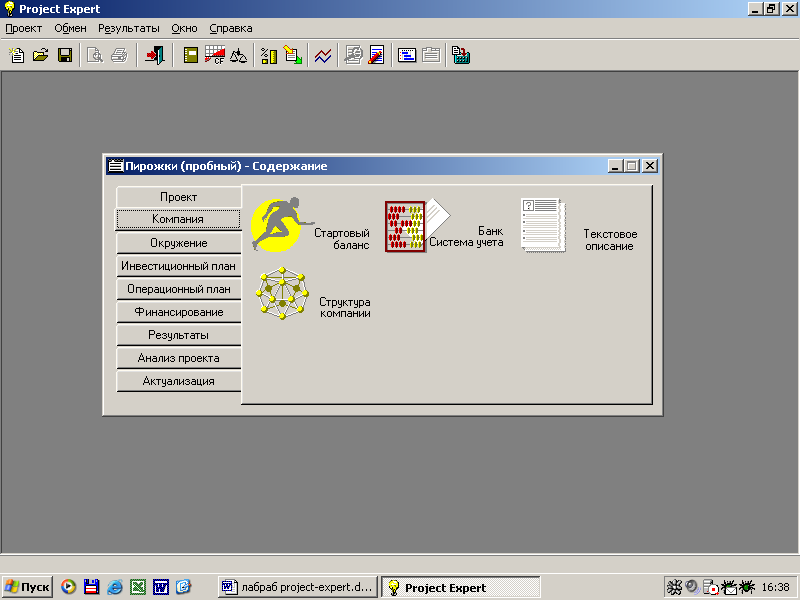 Project expert. Программа Project Expert. Главное меню Project Expert. Пакет Project Expert. Project Expert 5.