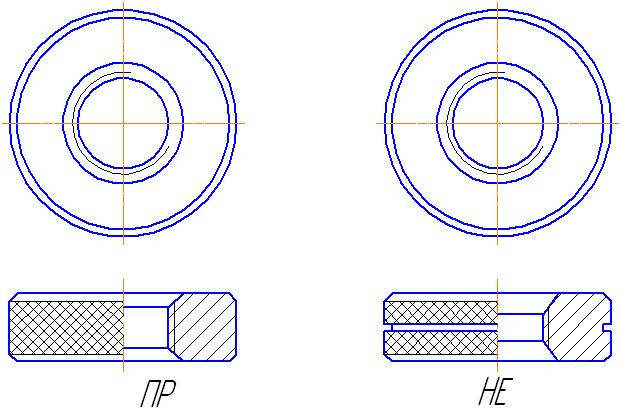 Калибр кольцо гладкое чертеж