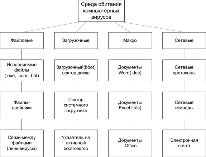 Схема компьютерного вируса