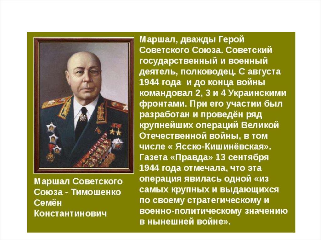 Полководцы великой отечественной войны 1941 1945 проект