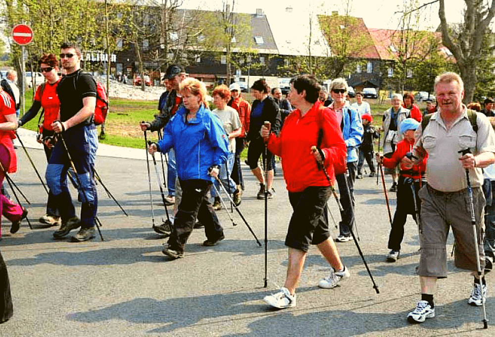 Фото скандинавская ходьба с палками