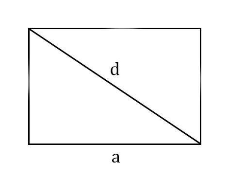 Длина диагонали d2. Диагональ прямоугольника. Диагональ прямоугольника формула. Площадь прямоугольника с диагональю. Прямоугольник с диагональю 12.