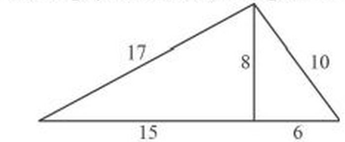 По данным рисунка найдите площадь треугольника 4 15