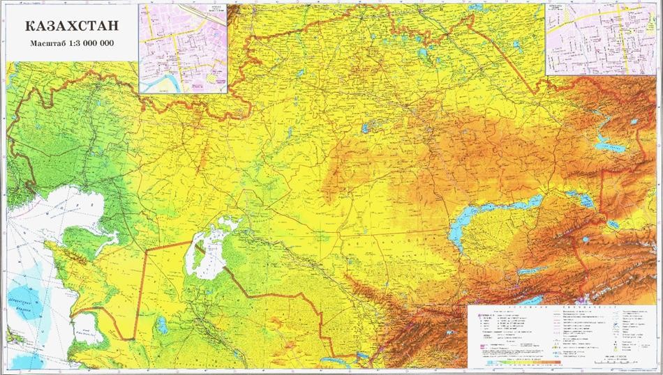 Карта областей казахстана 2022 новая