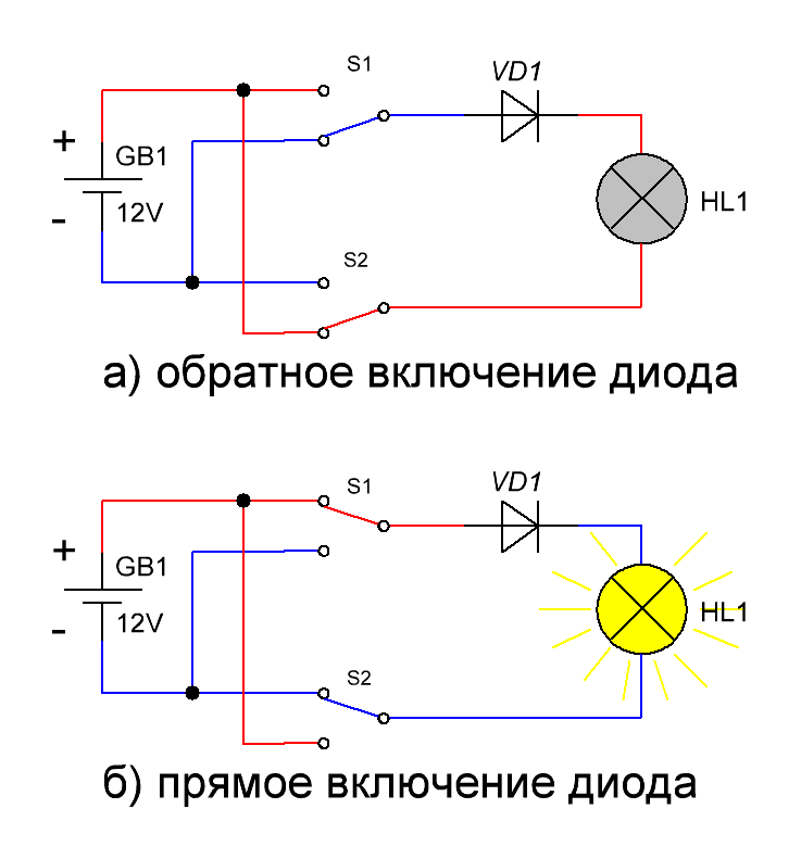 Стабилитрон схема включения