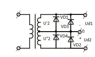 Полумостовая схема выпрямителя