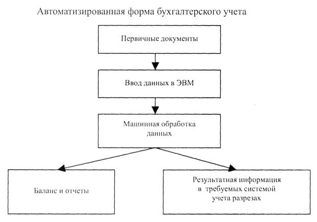 Схема ведения документации при автоматизированной форме бухгалтерского учета отчет по преддипломной