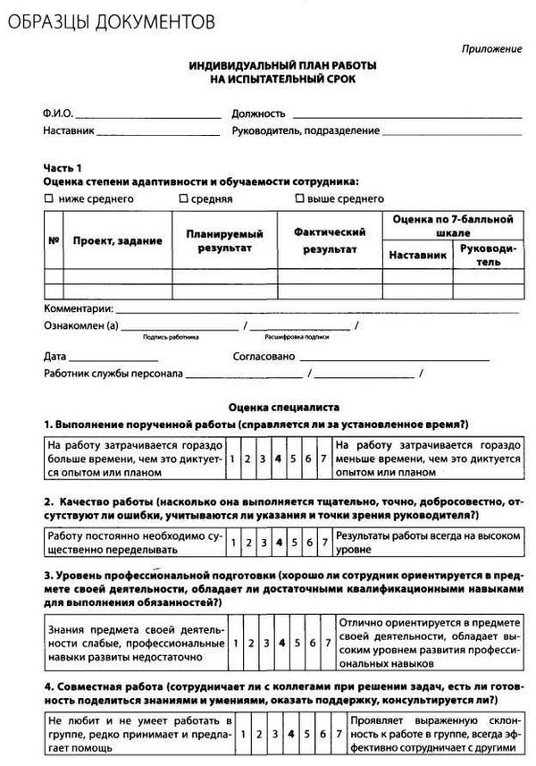 Положение об адаптации персонала образец