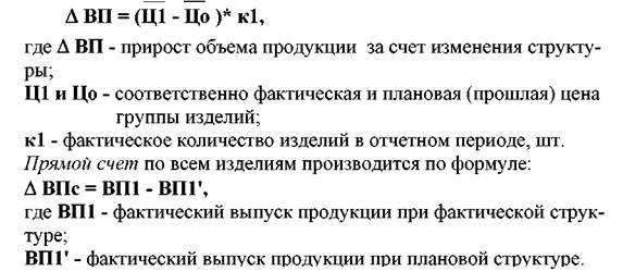 По плану пересчитанному на фактический выпуск продукции при сохранении плановой структуры