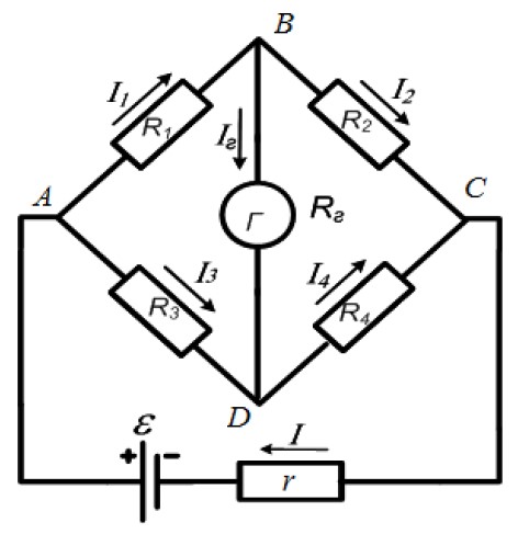 Схема мостика уитстона