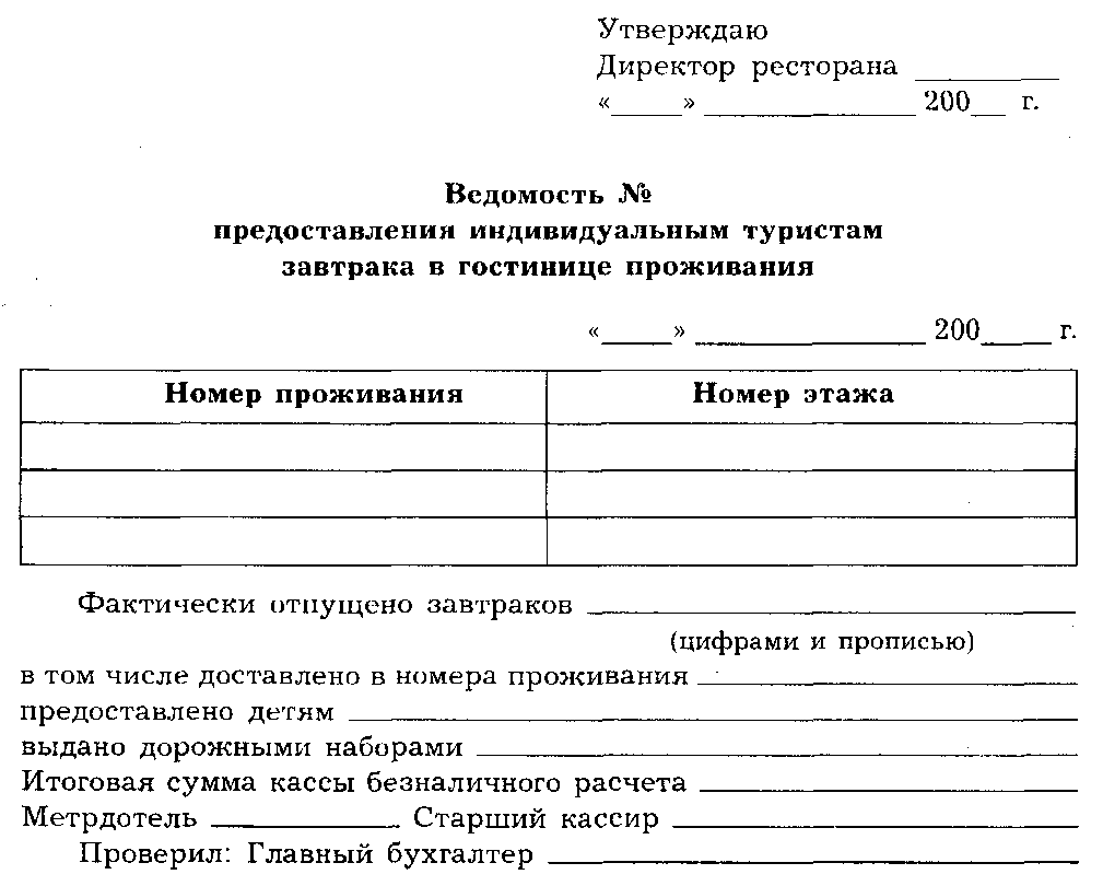 Заявка на отмену бронирования в гостинице образец