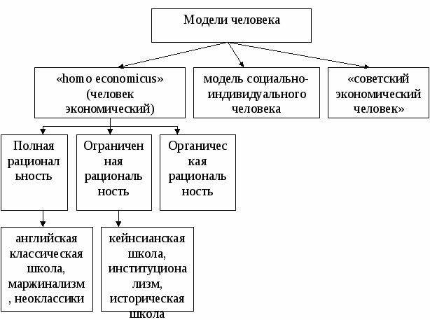 Человек в экономике схема