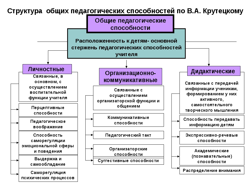 Общая структура способностей схема