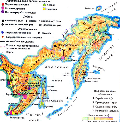 Карта природные уникумы россии 8 класс